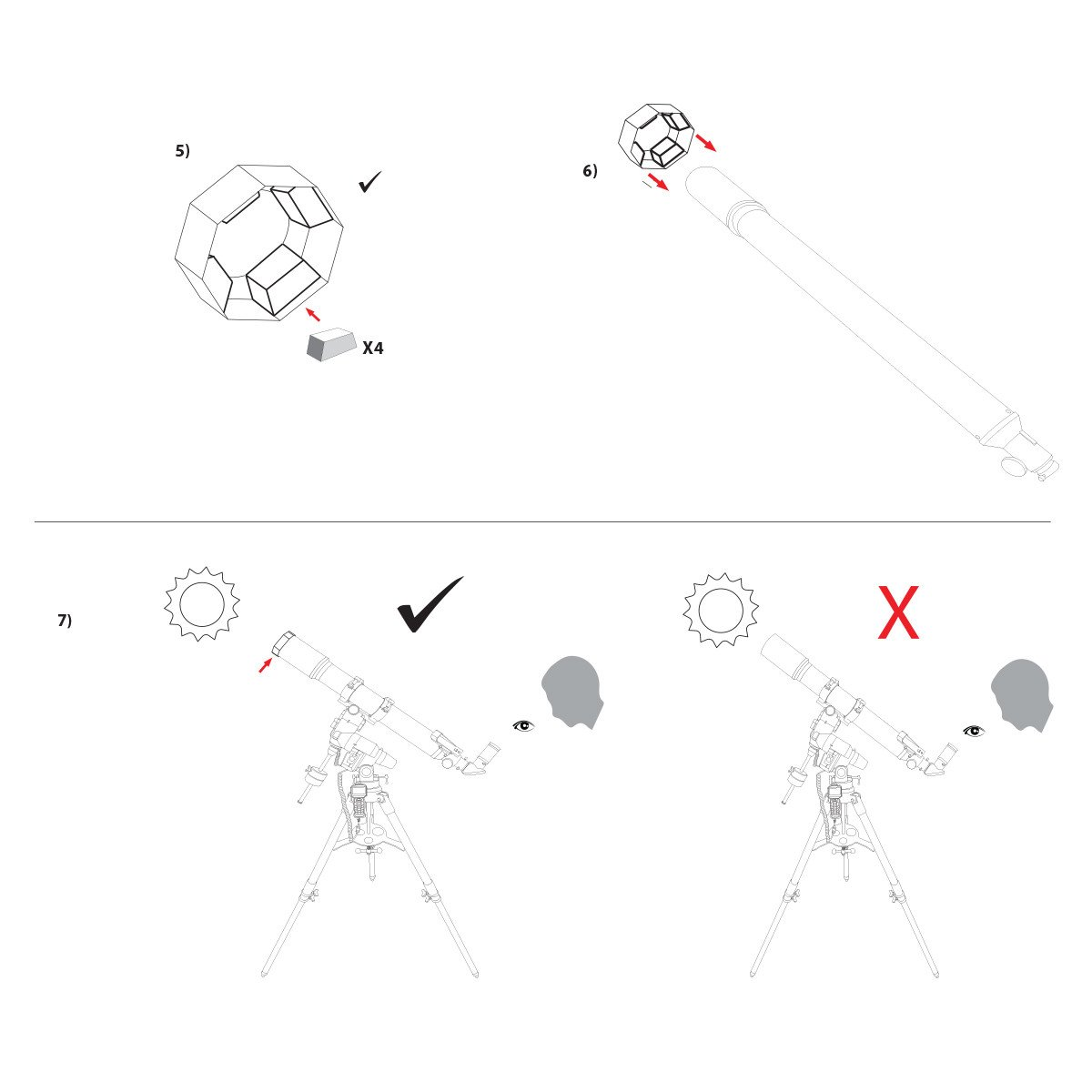 Солнечный фильтр Explore Scientific Sun Catcher Solar Filter для 60-80mm телескопов