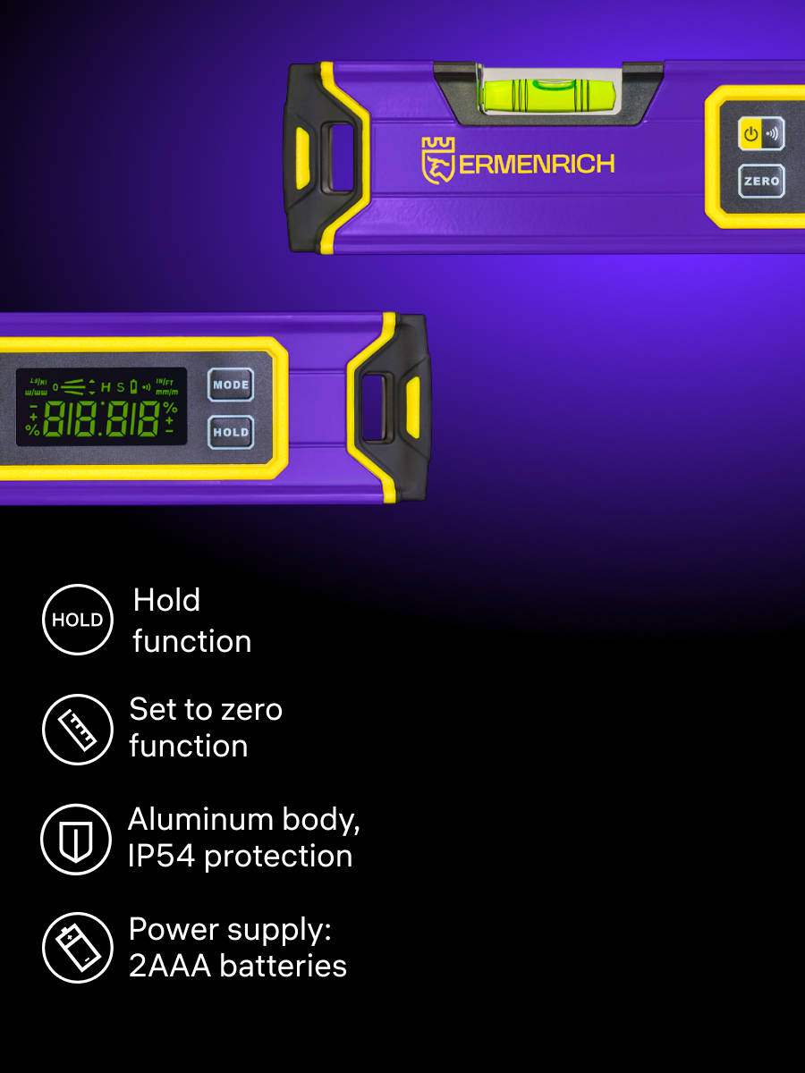 Цифровой уровень Ermenrich Verk LL30