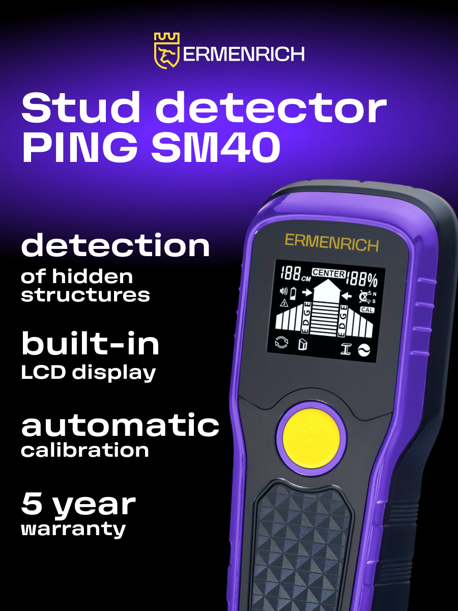 Детектор проводки Ermenrich Ping SM40