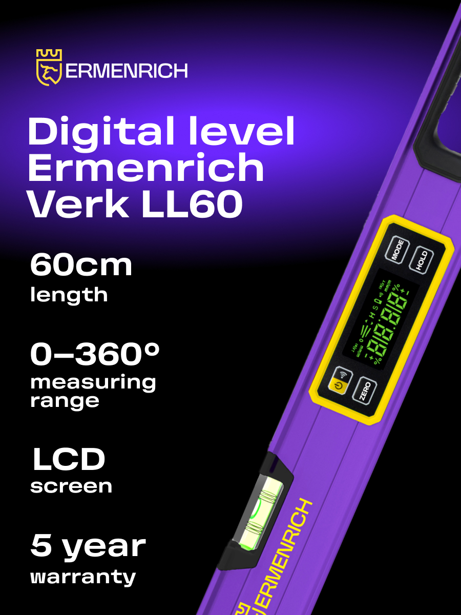 Цифровой уровень Ermenrich Verk LL60