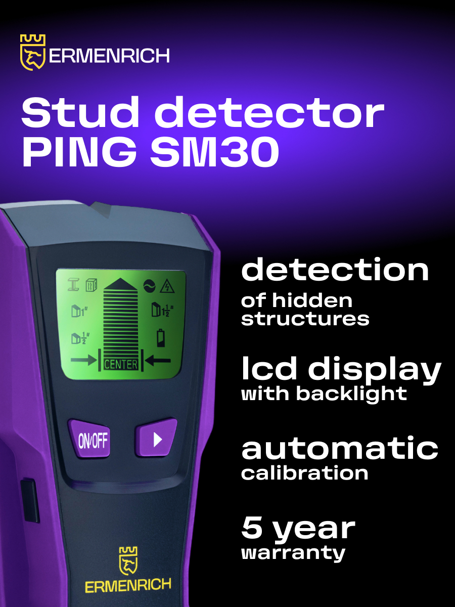 Детектор проводки Ermenrich Ping SM30