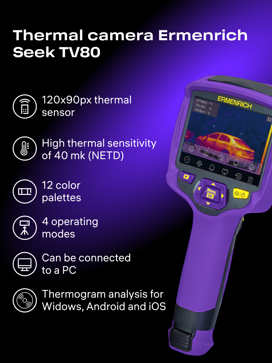 Тепловизор строительный Ermenrich Seek TV80