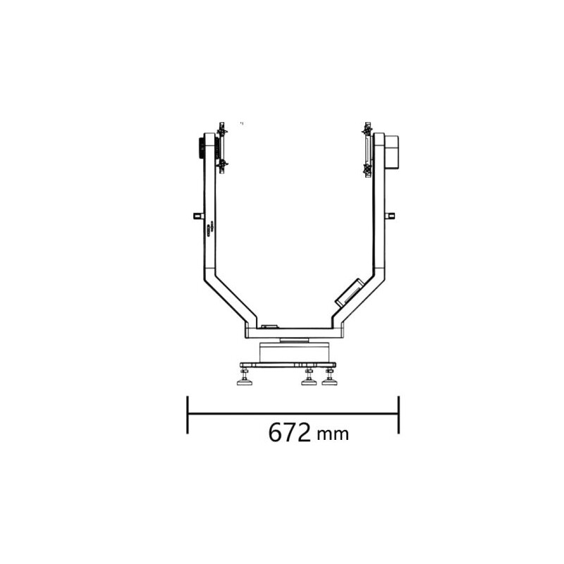 Телескоп Omegon 16 Ritchey-Chretien Pro RC 406/3250 Carbon Truss на альт-азимутальной гармонической монтировке iOptron HAZ130