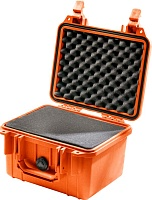 Защитный кейс Peli™ 1300 оранжевый с поропластом