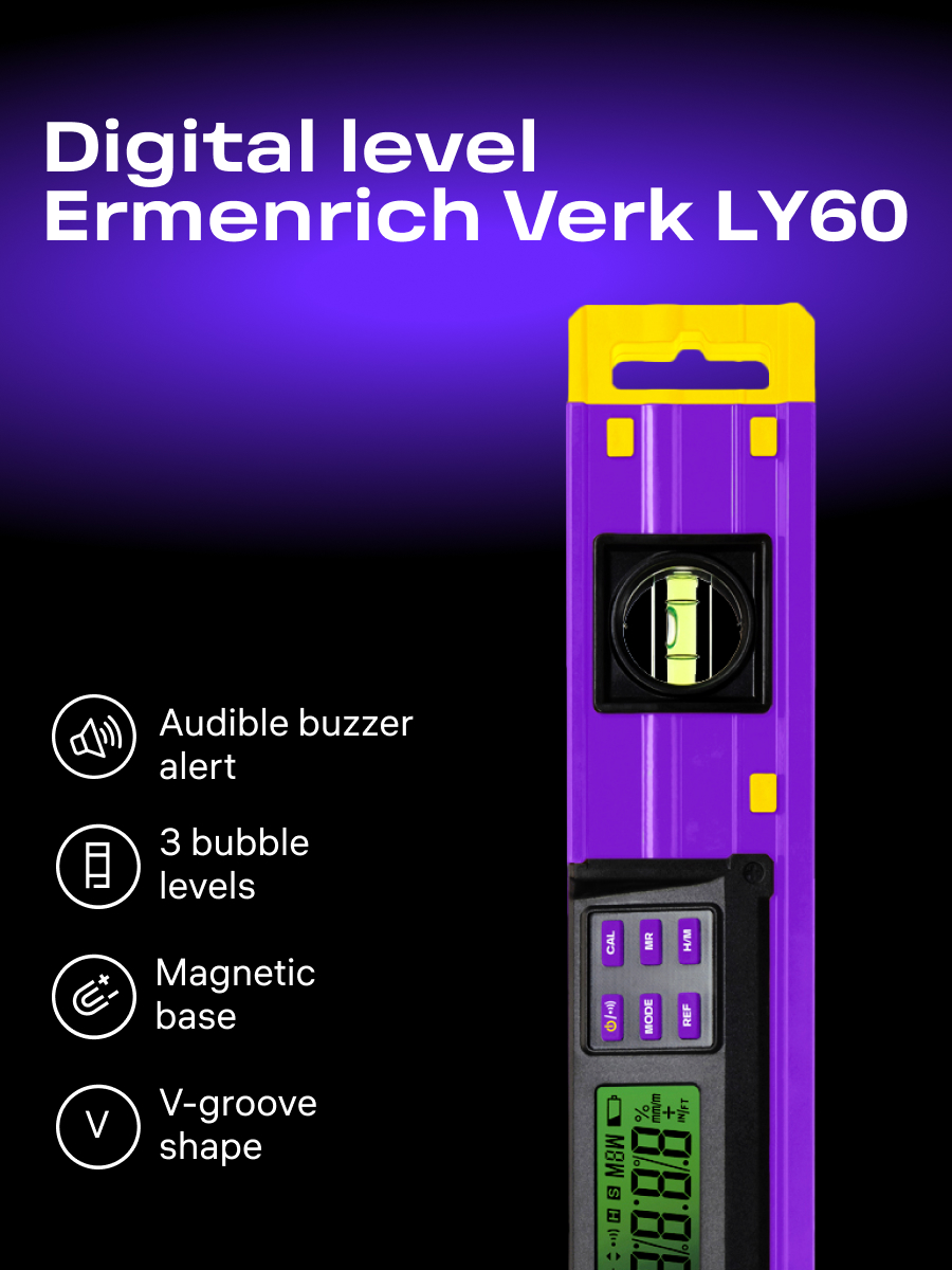Цифровой уровень Ermenrich Verk LY60