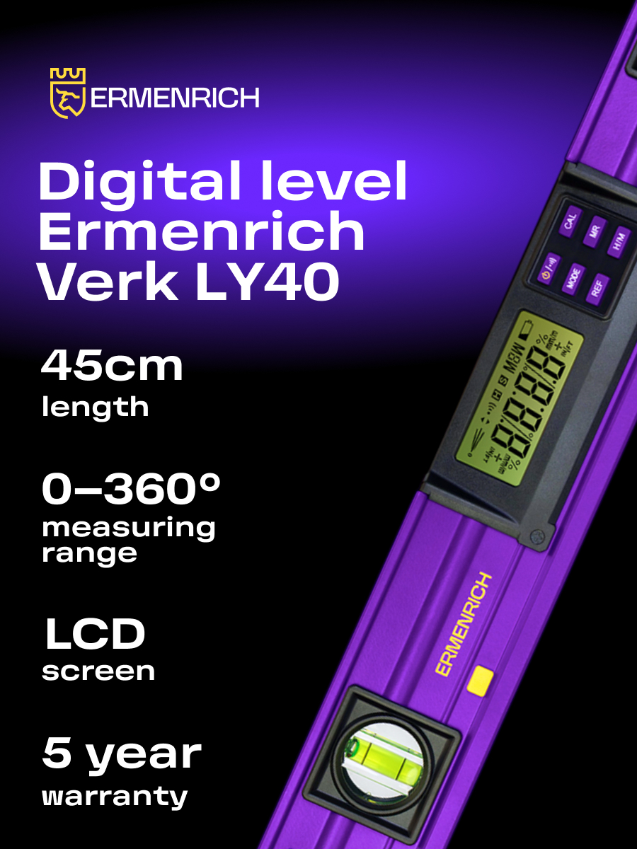Цифровой уровень Ermenrich Verk LY40