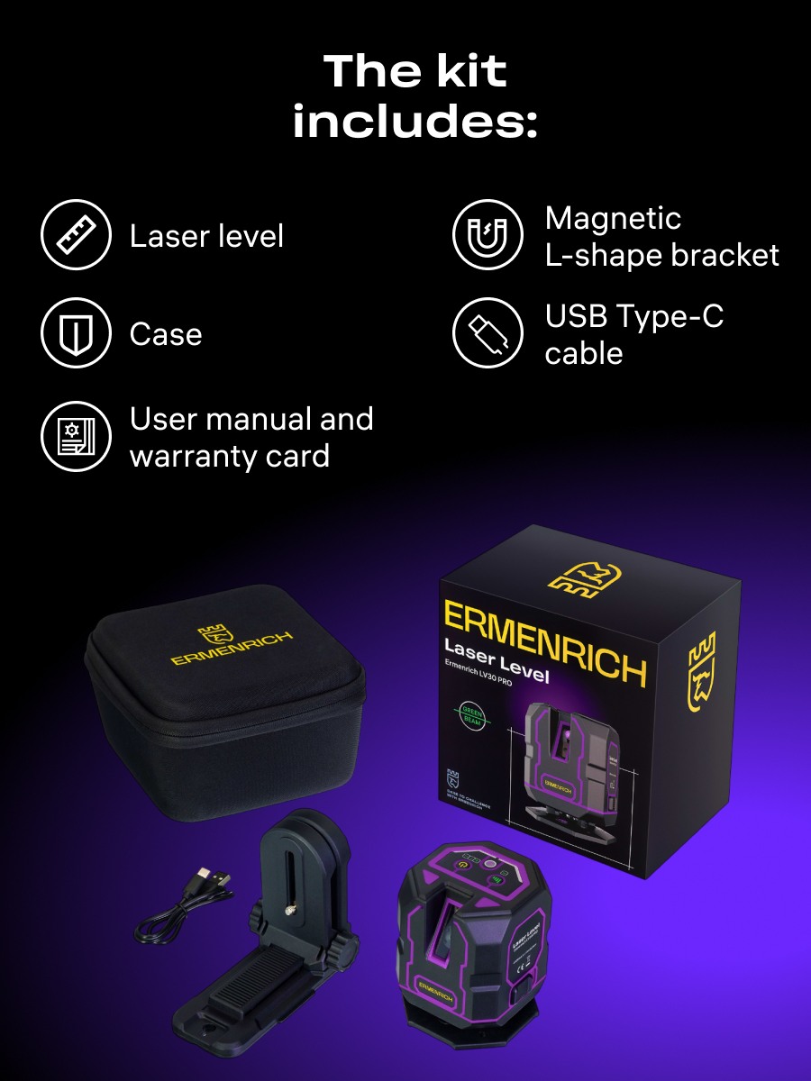 Уровень лазерный Ermenrich PLUS LV30