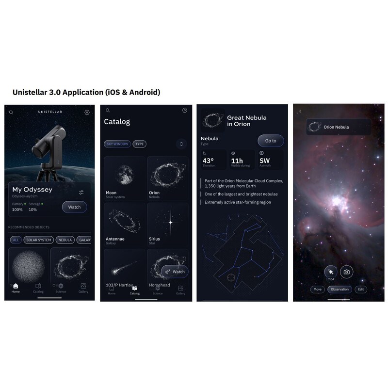 Цифровой смарт-телескоп Unistellar Odyssey Pro в комплекте с рюкзаком
