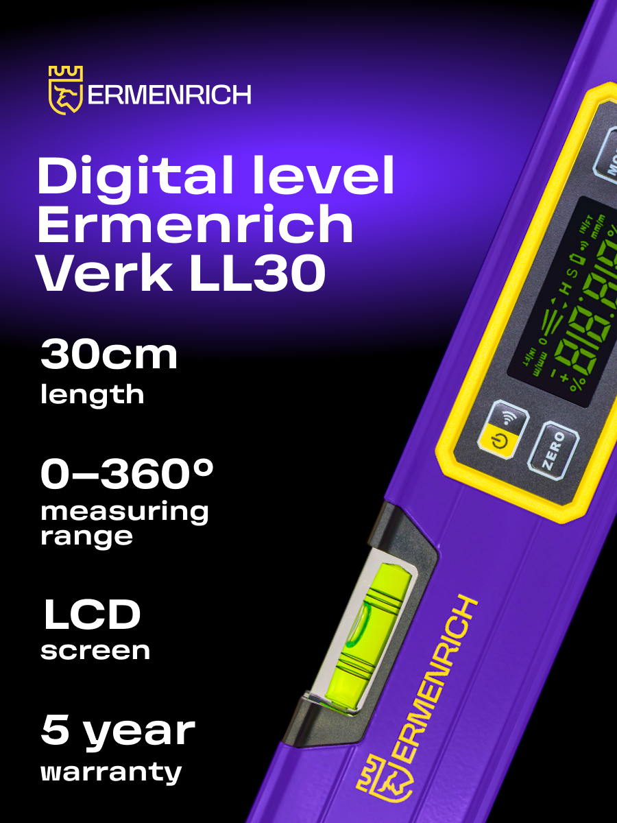 Цифровой уровень Ermenrich Verk LL30