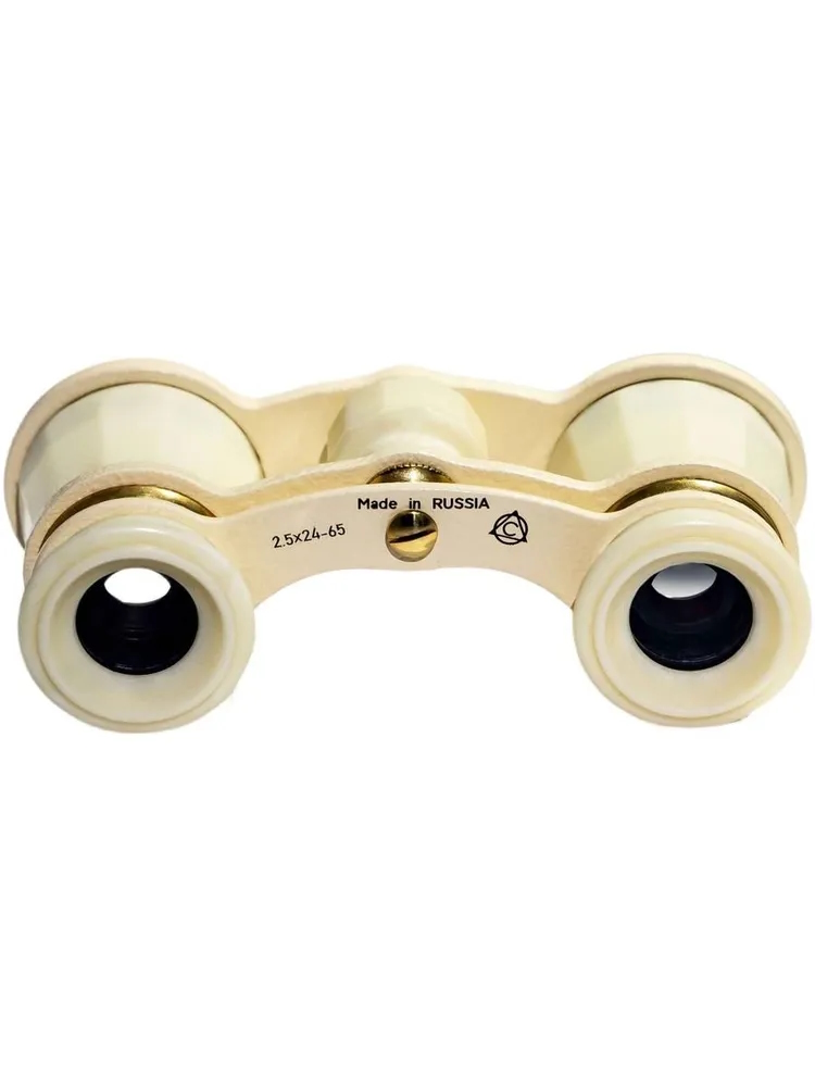 Бинокль театральный ЛЗОС БГН 2,5 х 24, цвет слоновая кость