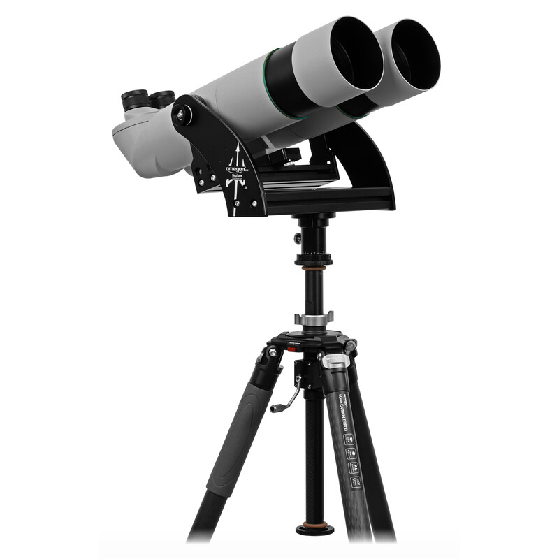 Бинокулярный телескоп Omegon Brightsky 30x100 45° с вилочной монтировкой, колонной и штативом